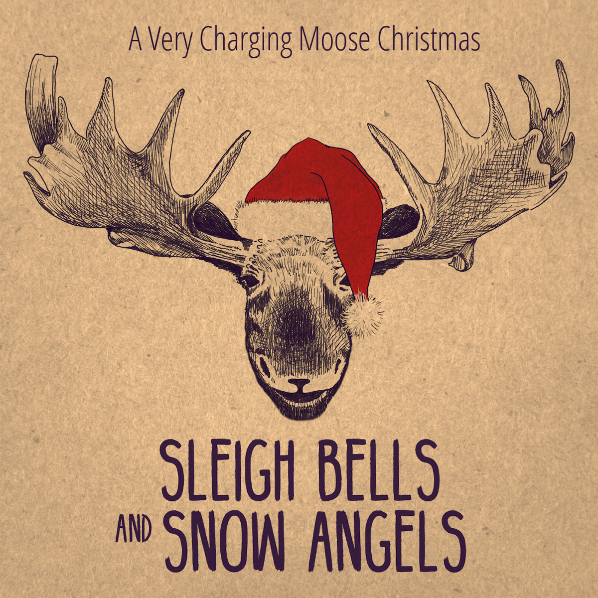 a very charging moose christmas sleigh bells and snow angels moose christmas