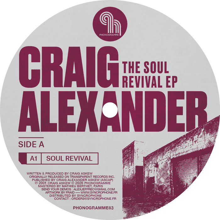 Pochette de Soul Revival EP (Reissue) par Craig Alexander