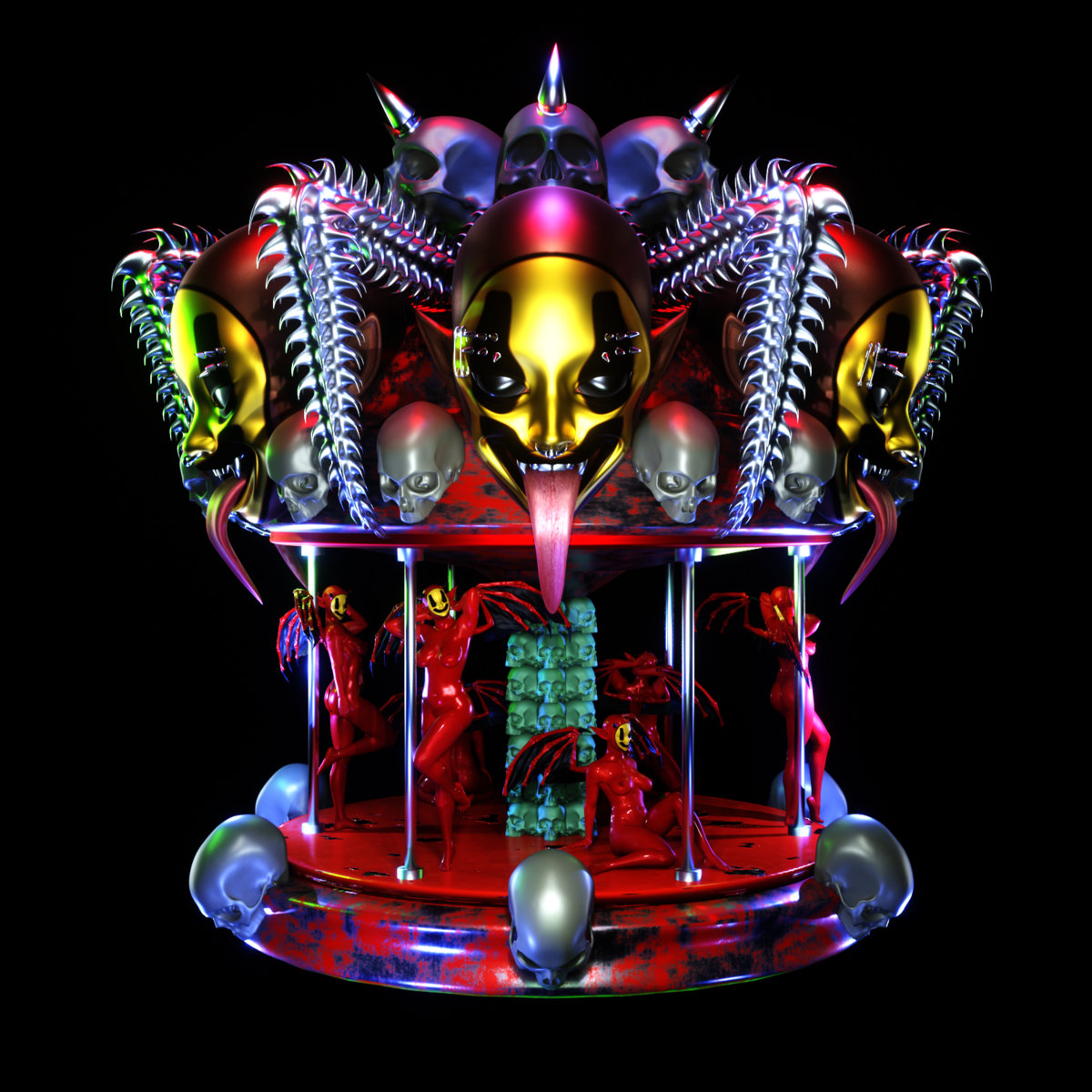 洋楽 Lustful/the almighty facets CAROUSEL FROM HELL | Lust$ickPuppy