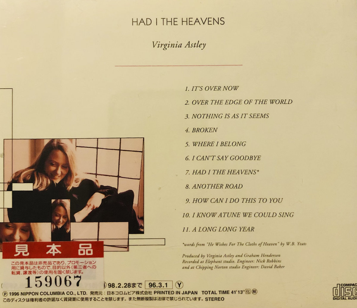 HAD I THE HEAVENS | Virginia Astley