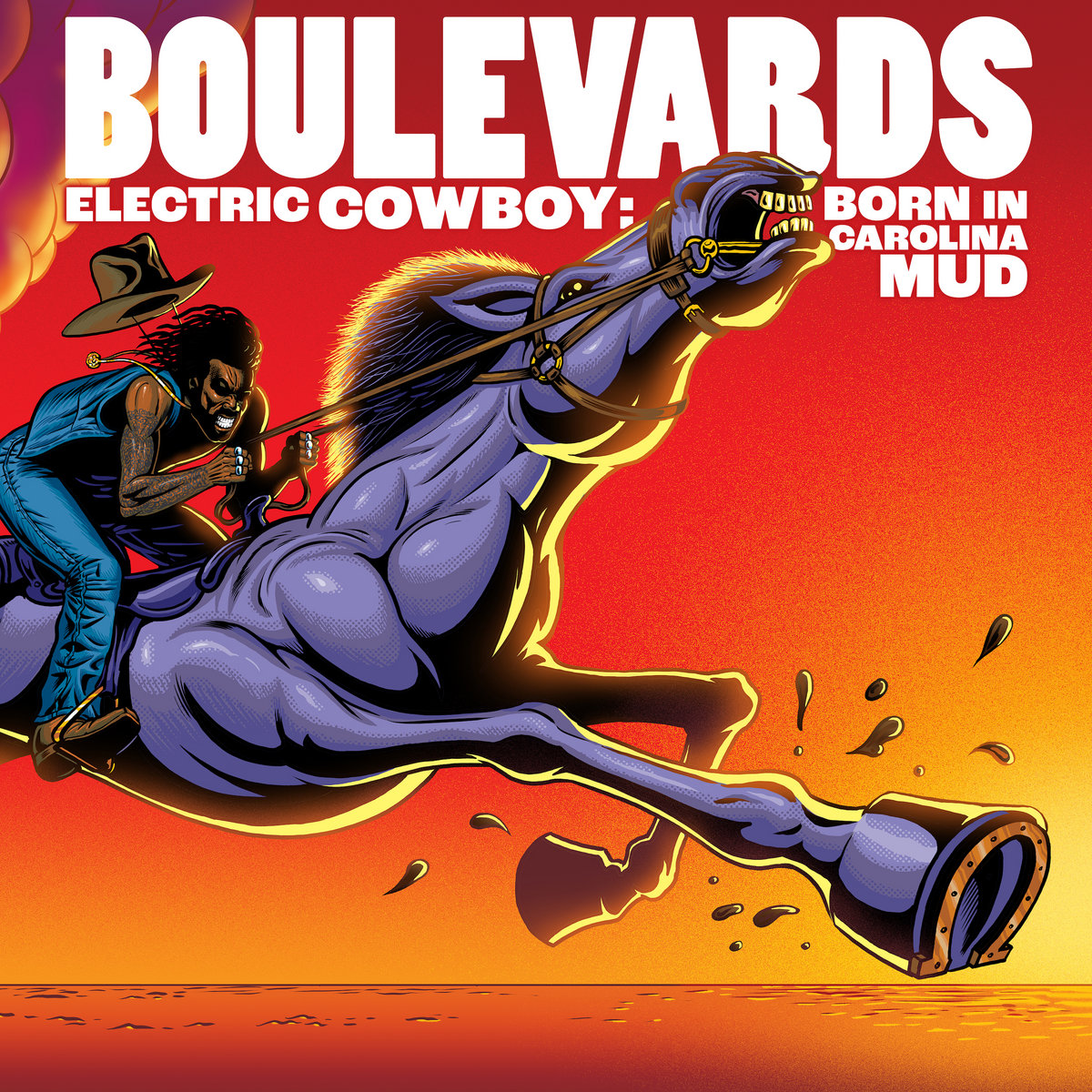 Electric Cowboy Born In Carolina Mud Boulevards