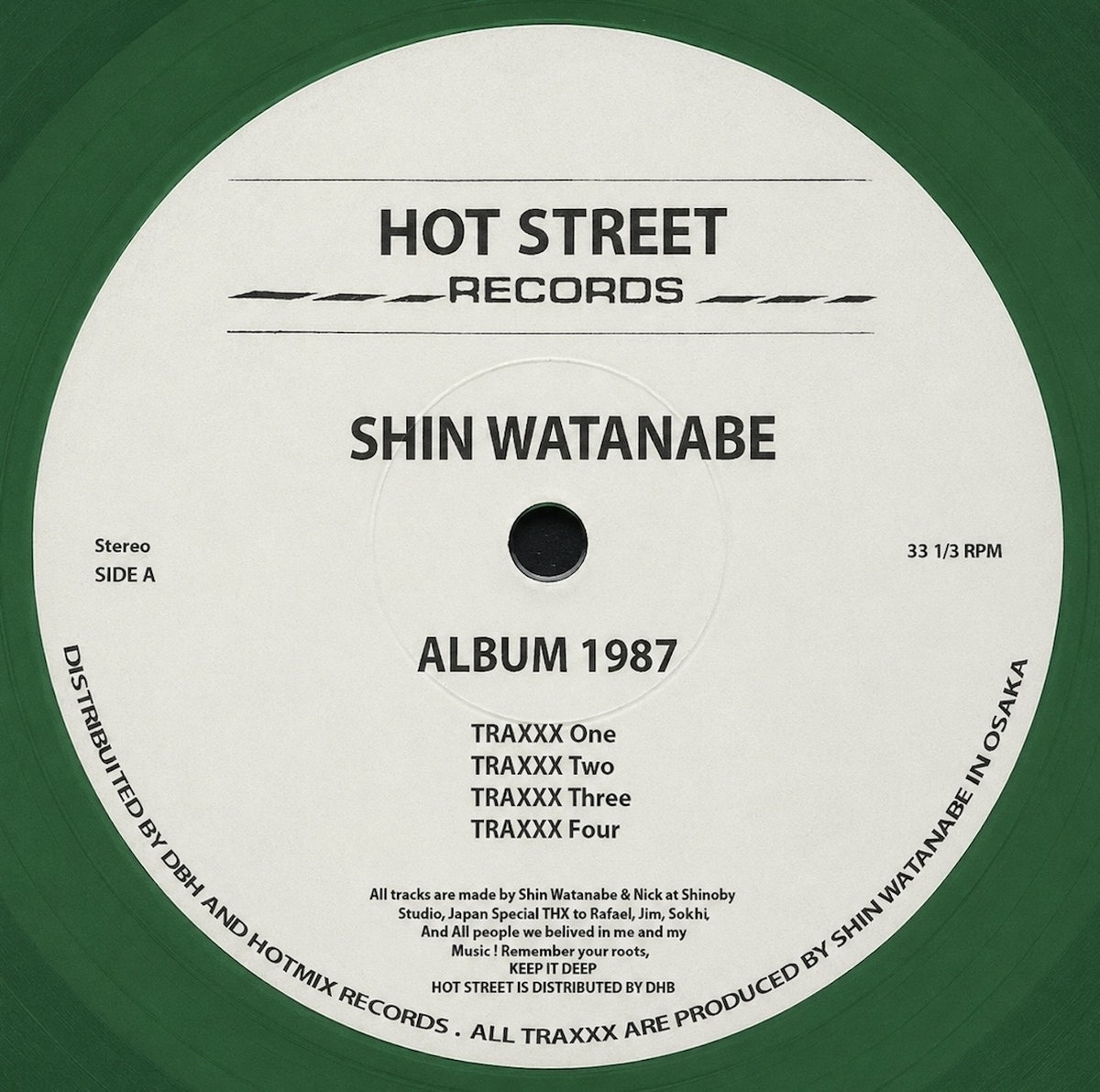 Shin Watanabe - Album 1986 (HS001) | HOTMIX RECORDS / NICK ANTHONY
