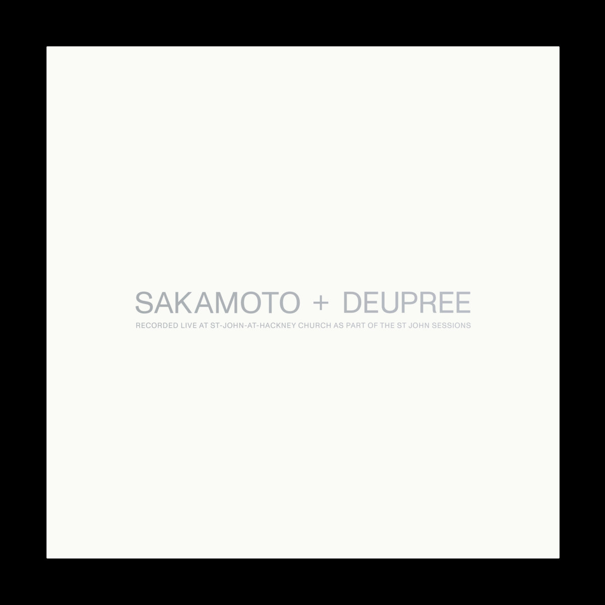 SAKAMOTO + DEUPREE レコード Ryuichi Sakamoto & Taylor Deupree：Live in London（2Vinyl
