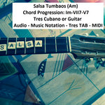 Salsa Tumbaos (Am) Im-VII7-V7 Tres Cubano Guitar