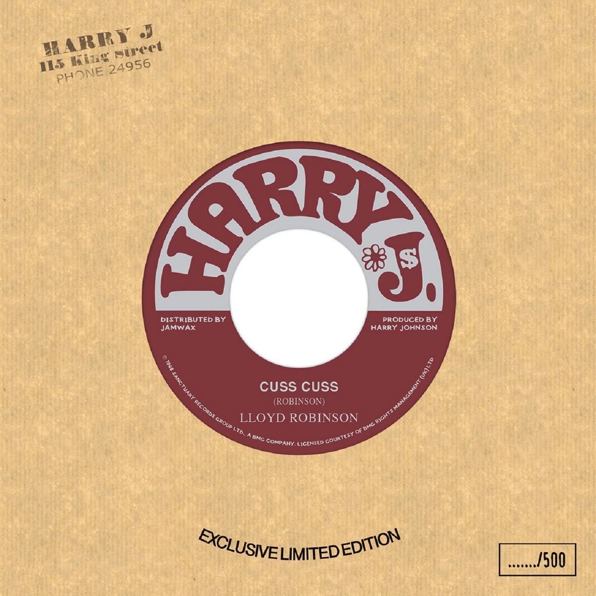 洋楽 Cuss Cuss LLOYD ROBINSON 7'inch RE) CUSS CUSS / LLOYD ROBINSON - MORE AXE RECORDS｜Ska