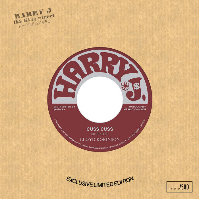 洋楽 Lloyd Robinson CUSS CUSS DUB 1984HARRY J Cuss Cuss | Lloyd Robinson | Jamwax
