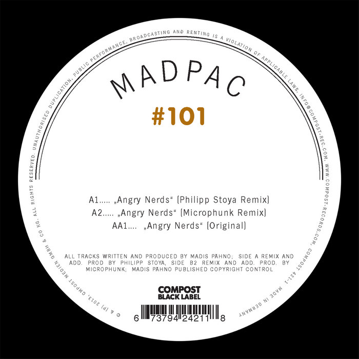 Compost Black Label 101 MADPAC Compost Records
