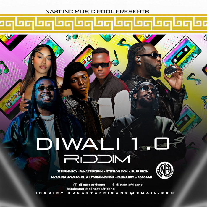 【定番】Diwali Riddim 9枚セット Diwali 1.0 Riddim 2025 ft. Burna Boy x Stefflon Don x Chella x
