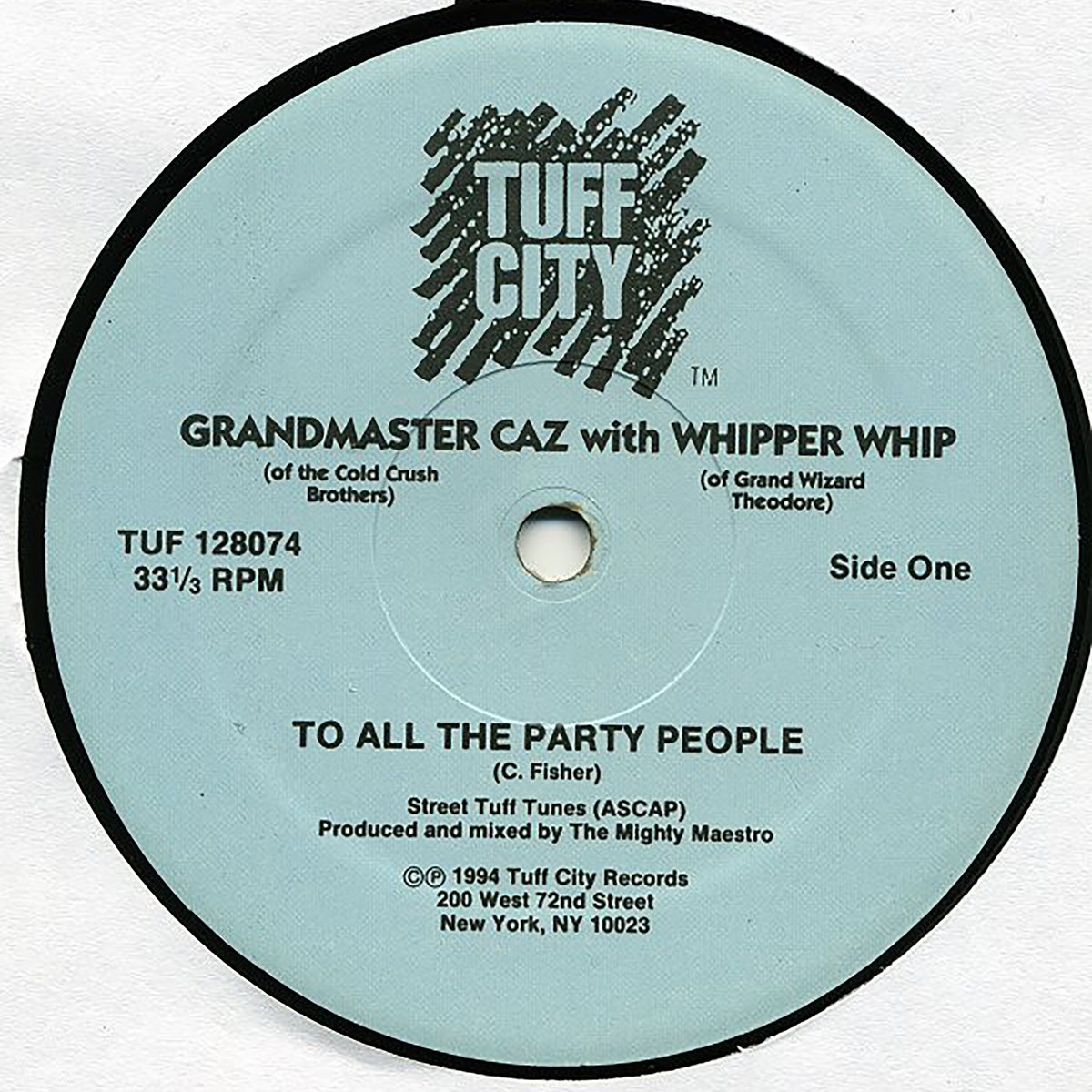 洋楽 Grandmaster Caz-To All The Party People To All The Party People | Grandmaster Caz With Whipper Whip