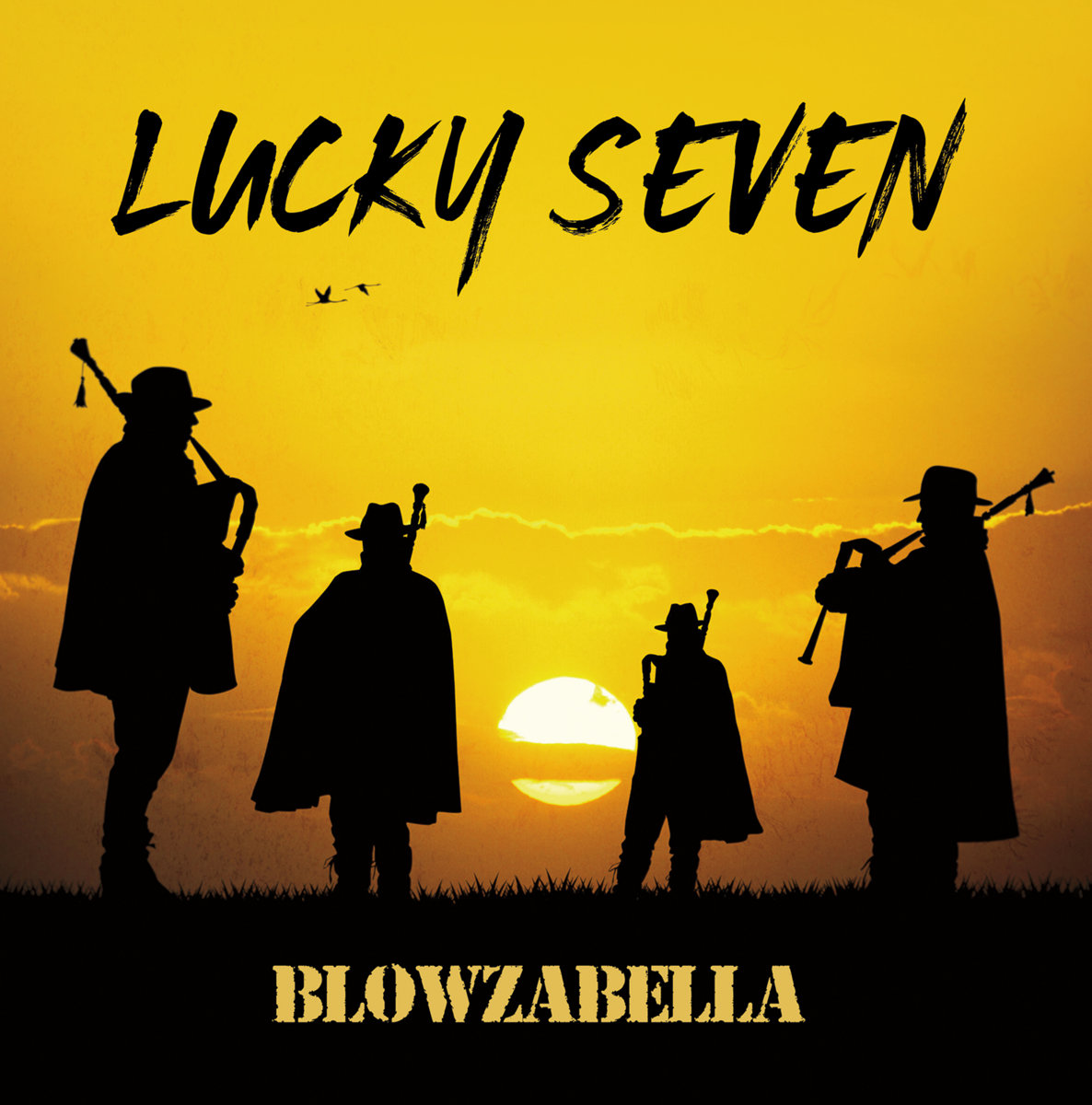 LUCKY SEVEN | BLOWZABELLA: when band enlarged to 7 with 2 Hurdy