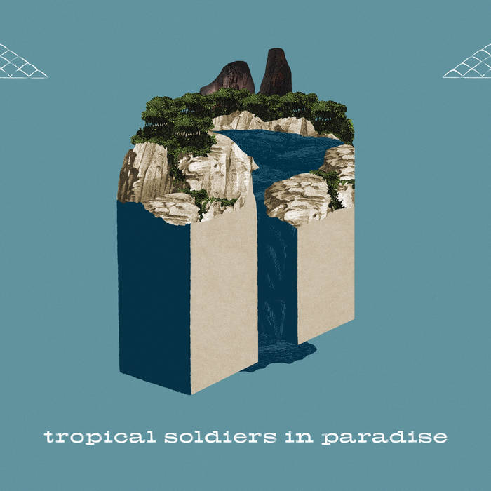 木版画『Tropical paradise 』 tropical paradise, 4 k, intricate detailed, jaw | Stable