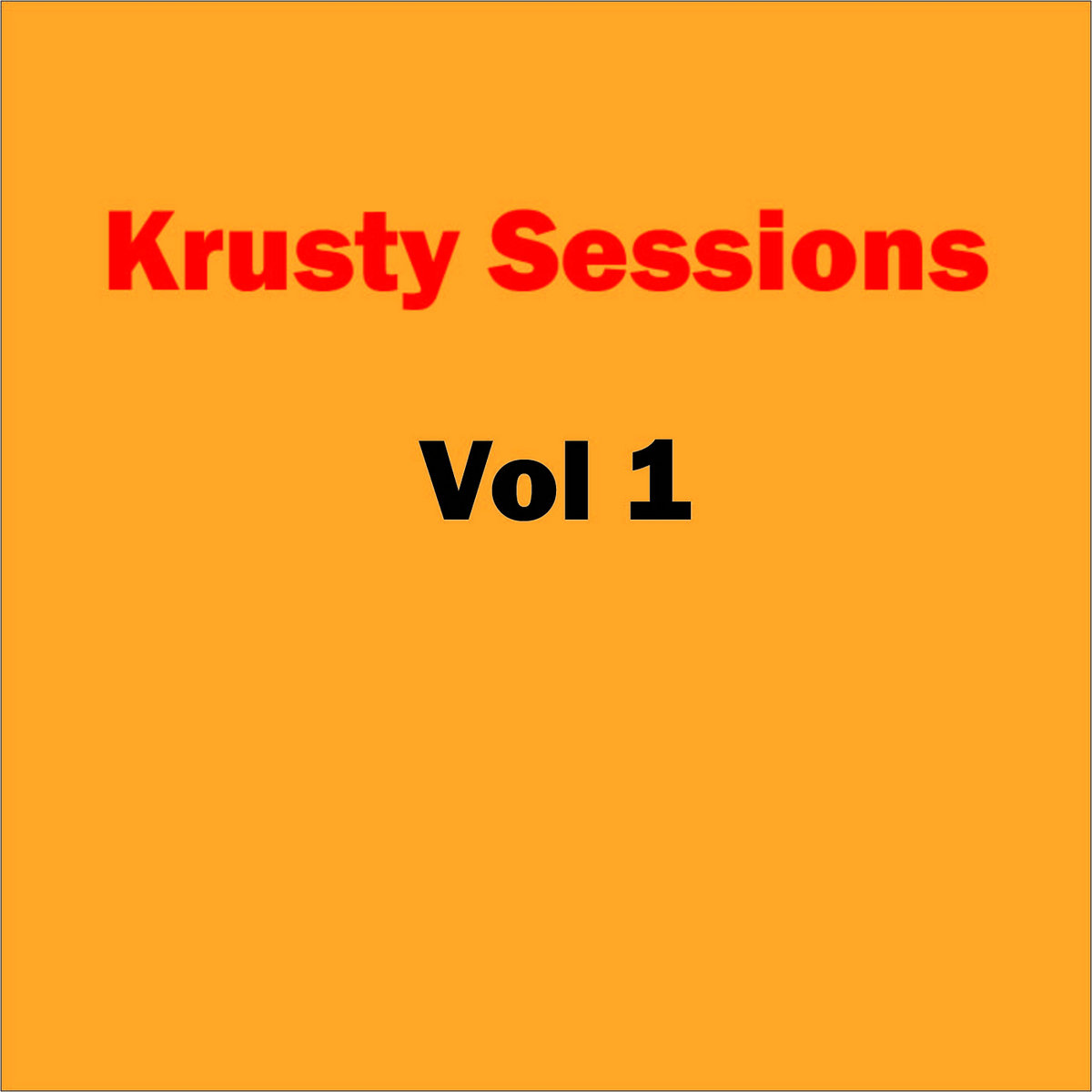 Krusty Sessions Vol 1 cover