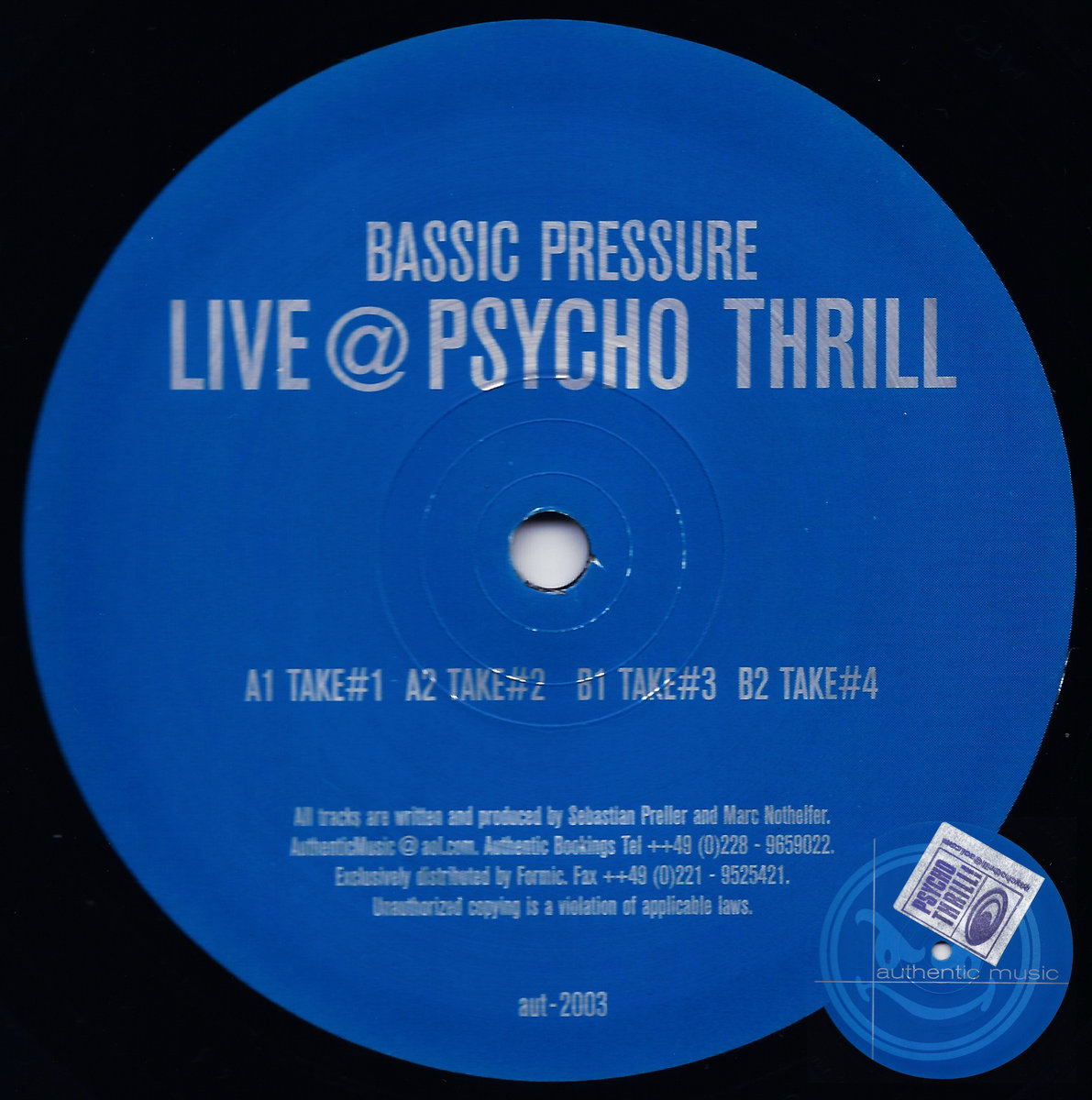 BASSIC PRESSURE_Live @ Psycho Thrill_aut 2003 DG​​​​​-​​​​​EP