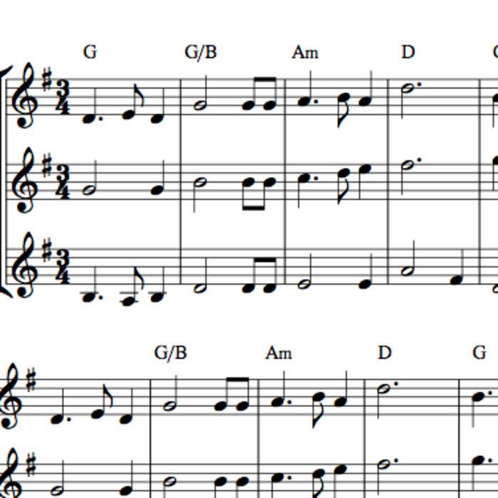 Skye Boat Song Fiddle Trio or Duet Arrangement Sheet Music 