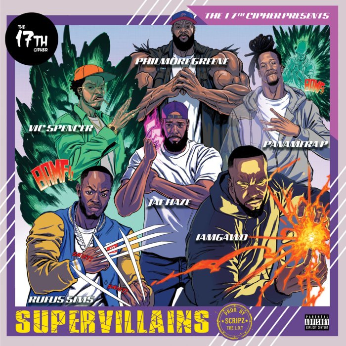 Pochette de Supervillains (Deluxe) par The 17th Cipher, Rufus Sims & IAMGAWD