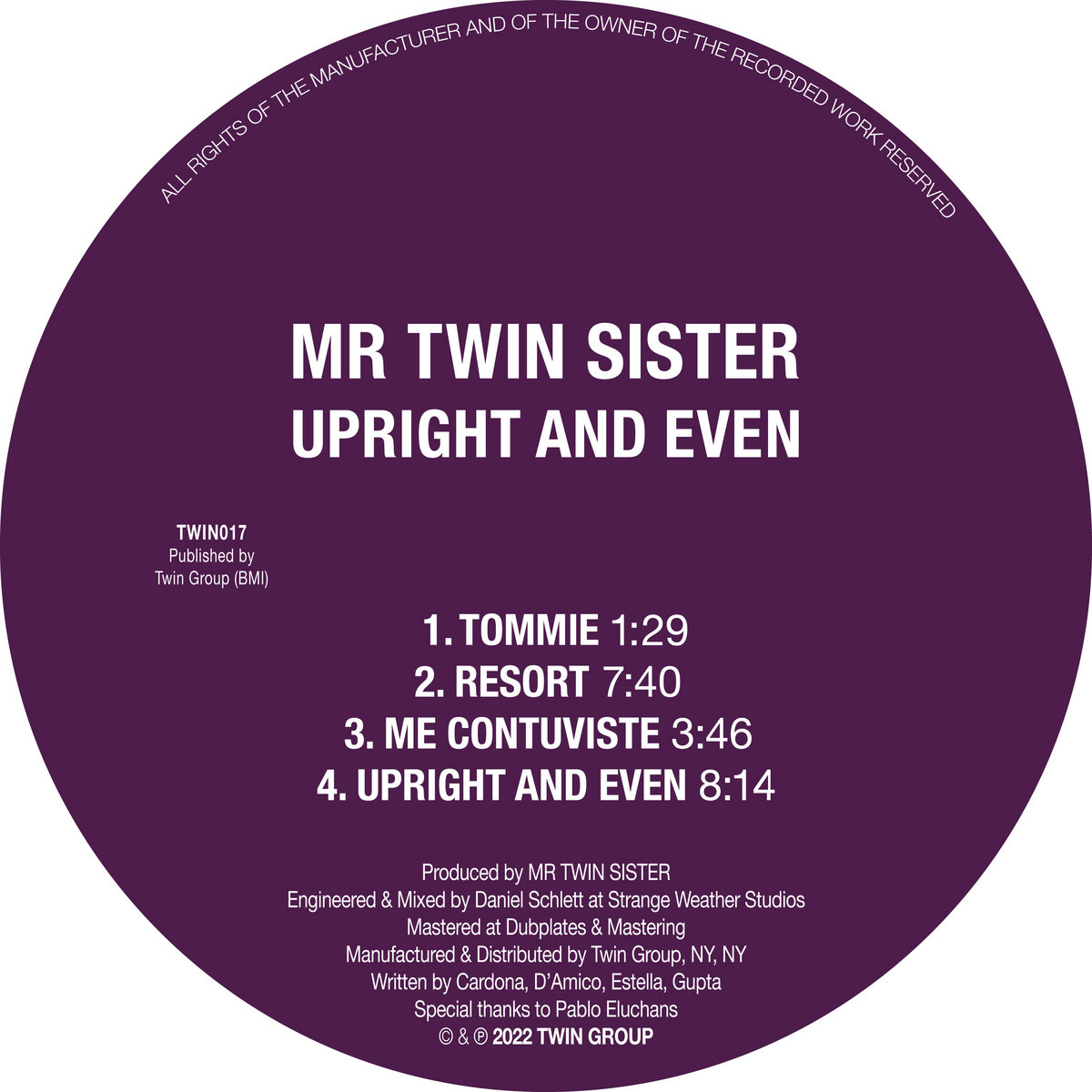 Upright and Even | Mr Twin Sister