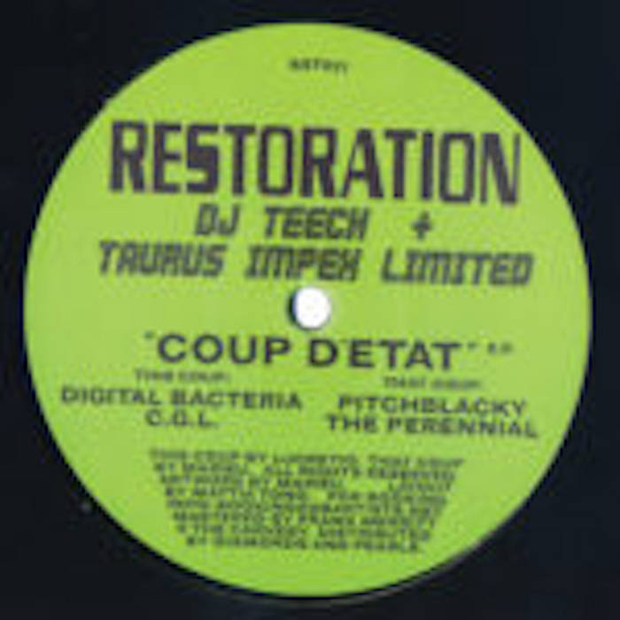 Coup d'Etat” EP | The Analogue Cops a.k.a. Dj Teech and Taurus