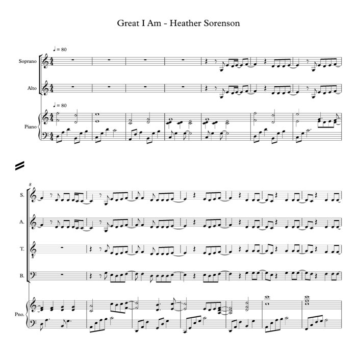 Great I am Heather Sorenson Choral Music Practice Files