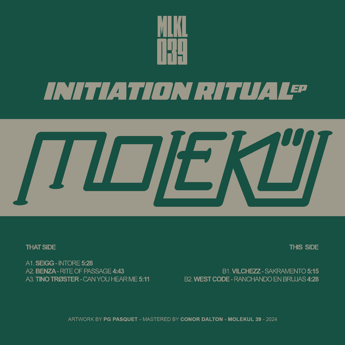 Initiation Ritual EP [MLKL039] | Seigg, Benza, Tino Trøster