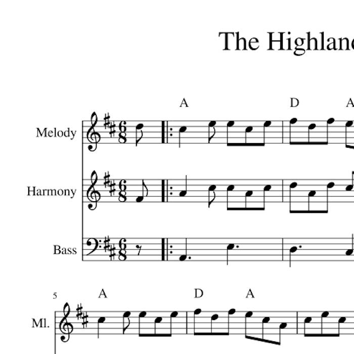 Highlander's Jig - Folk Fiddle Sheet Music Arrangement for Violins and  Cello | Celtic Fiddle Music | Georgia Nettleton