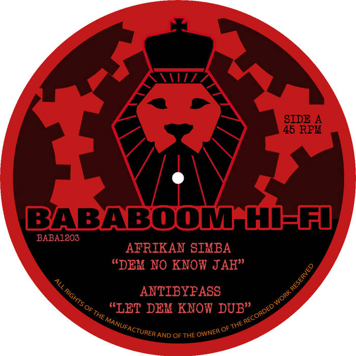 Dem No Know Jah / Upright [BABA1203] | Afrikan Simba, Paco Ten