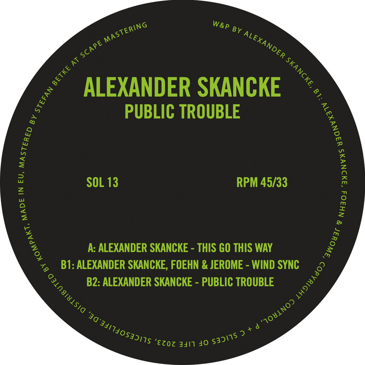 Public Trouble | Alexander Skancke | SLICES OF LIFE Records