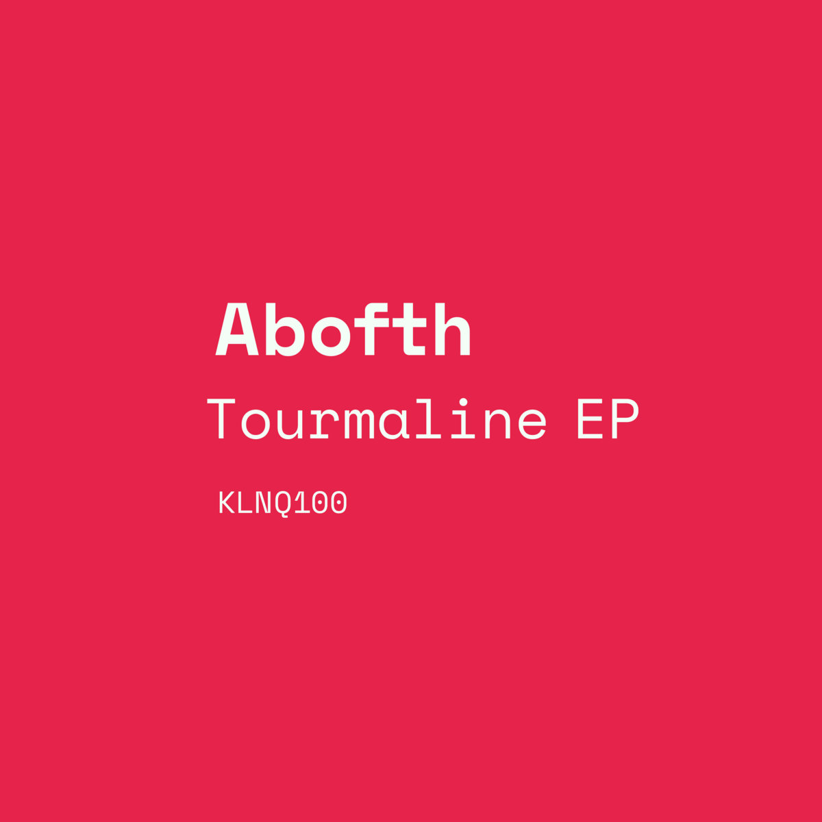 Tourmaline EP cover