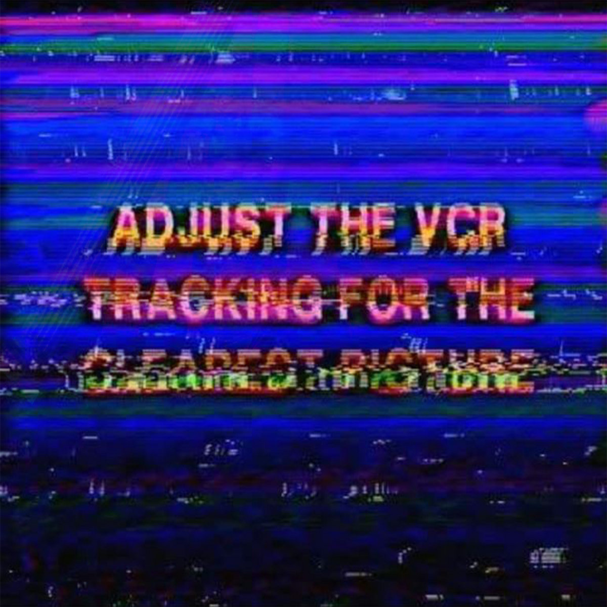 Adjust The VCR Tracking For The Clearest Picture white VHS Hayden White