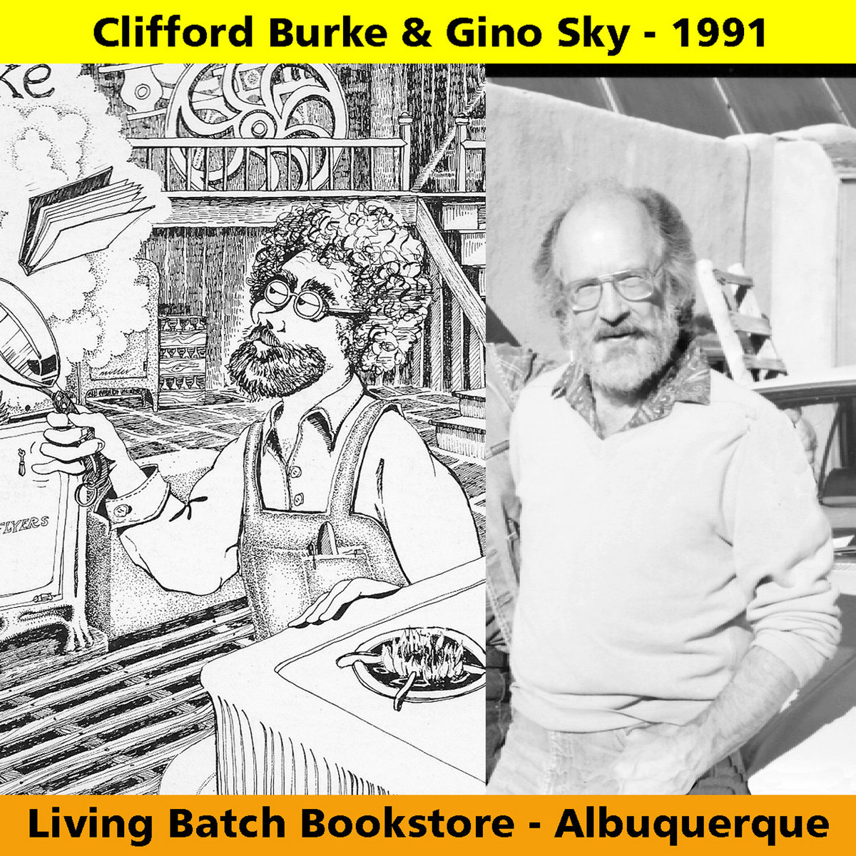Gino Sky & Clifford Burke Reunion Reading - 1991 | Larry Goodell