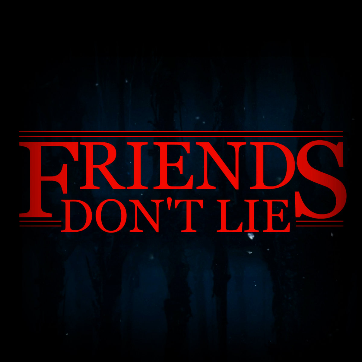 Friends Don T Lie Stranger Things Art Collectibles Cross Stitch Brainchild Net