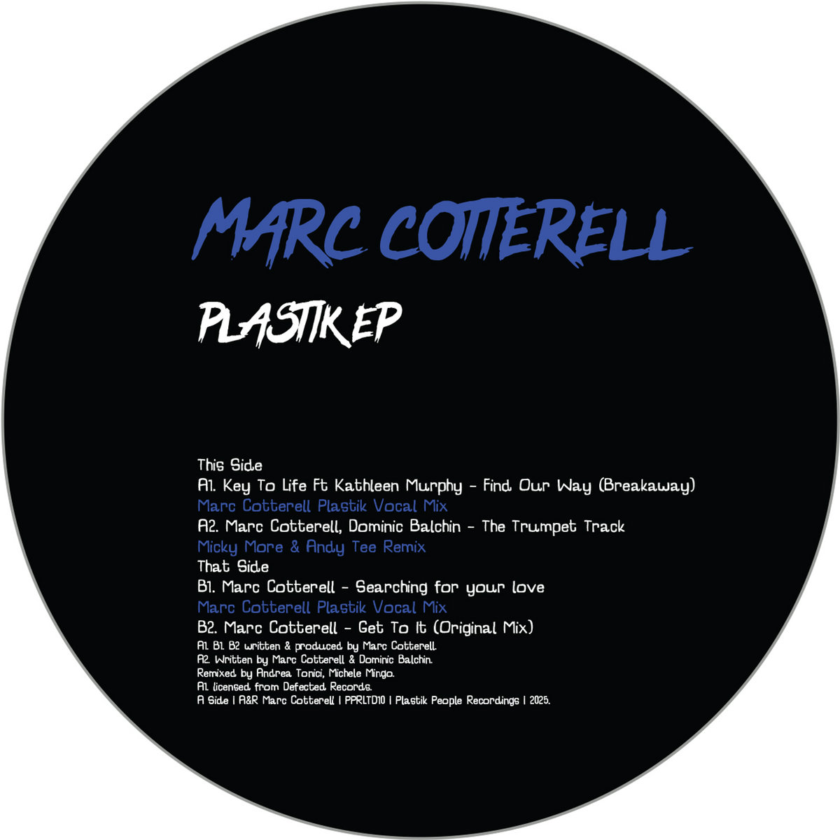 Marc Cotterell - Plastik EP PPLTD10 | Plastik People Recordings