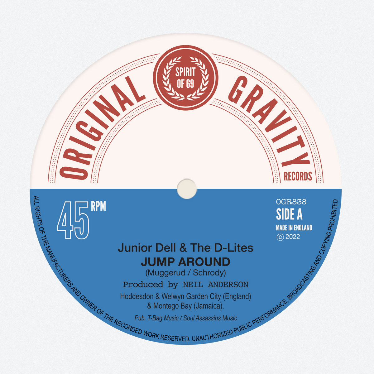 ⑦Junior Dell & The D-Lites / Jump Around Jump Around | Junior Dell & The D-Lites | Original Gravity