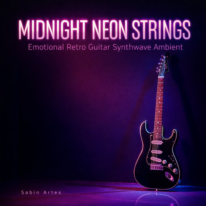 Midnight Neon Strings (Emotional Retro Guitar Synthwave Ambient ...
