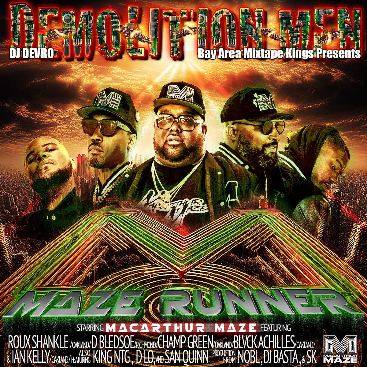 Macarthur Maze Rapper Maze Runner Mixtape | MacArthur Maze x Demolition Men | MacArthur Maze
