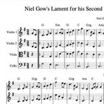 Niel Gow's Lament for his Second Wife PDF harmony sheet music