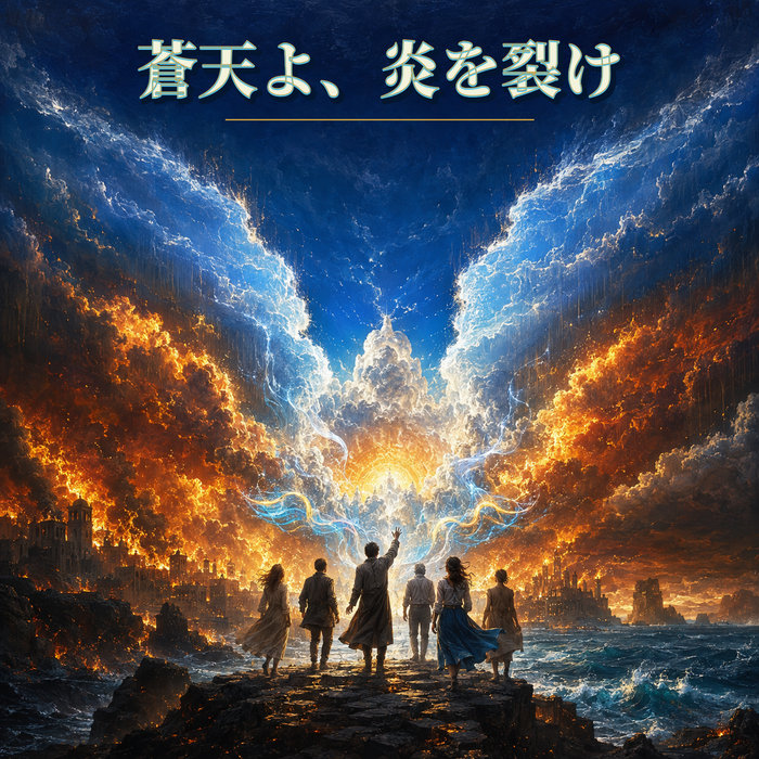 蒼天よ、炎を裂けのBandcamp公式ジャケット