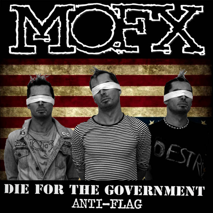 ANTI-FLAG DIE FOR THE GOVERNMENT レコード Anti-Flag - Die For The Government (Red, White & Blue