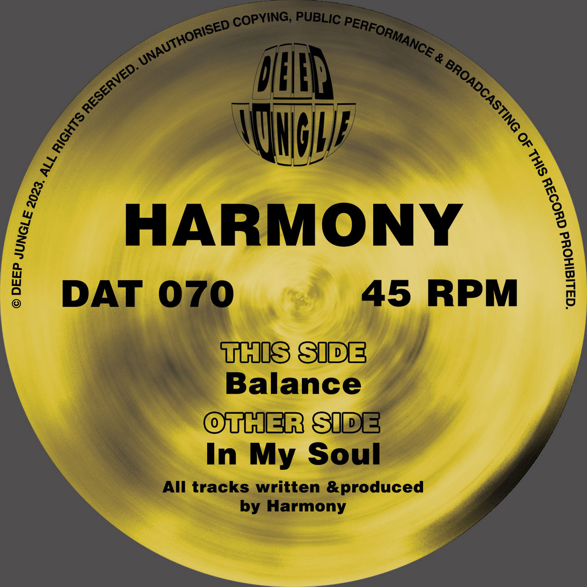 DAT070 Harmony - In My Soul / Balance