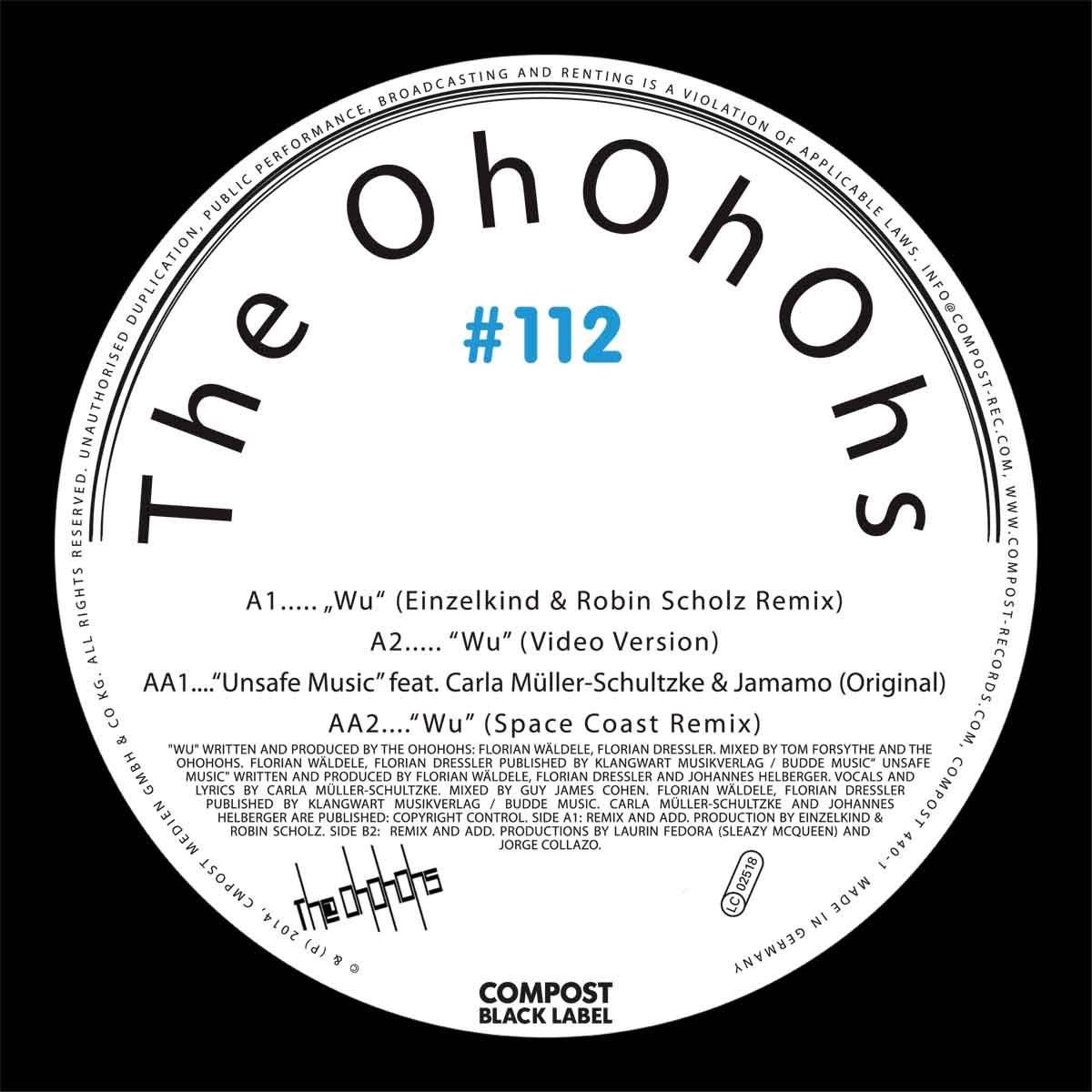 Compost Black Label #112 | The OhOhOhs | Compost Black Label