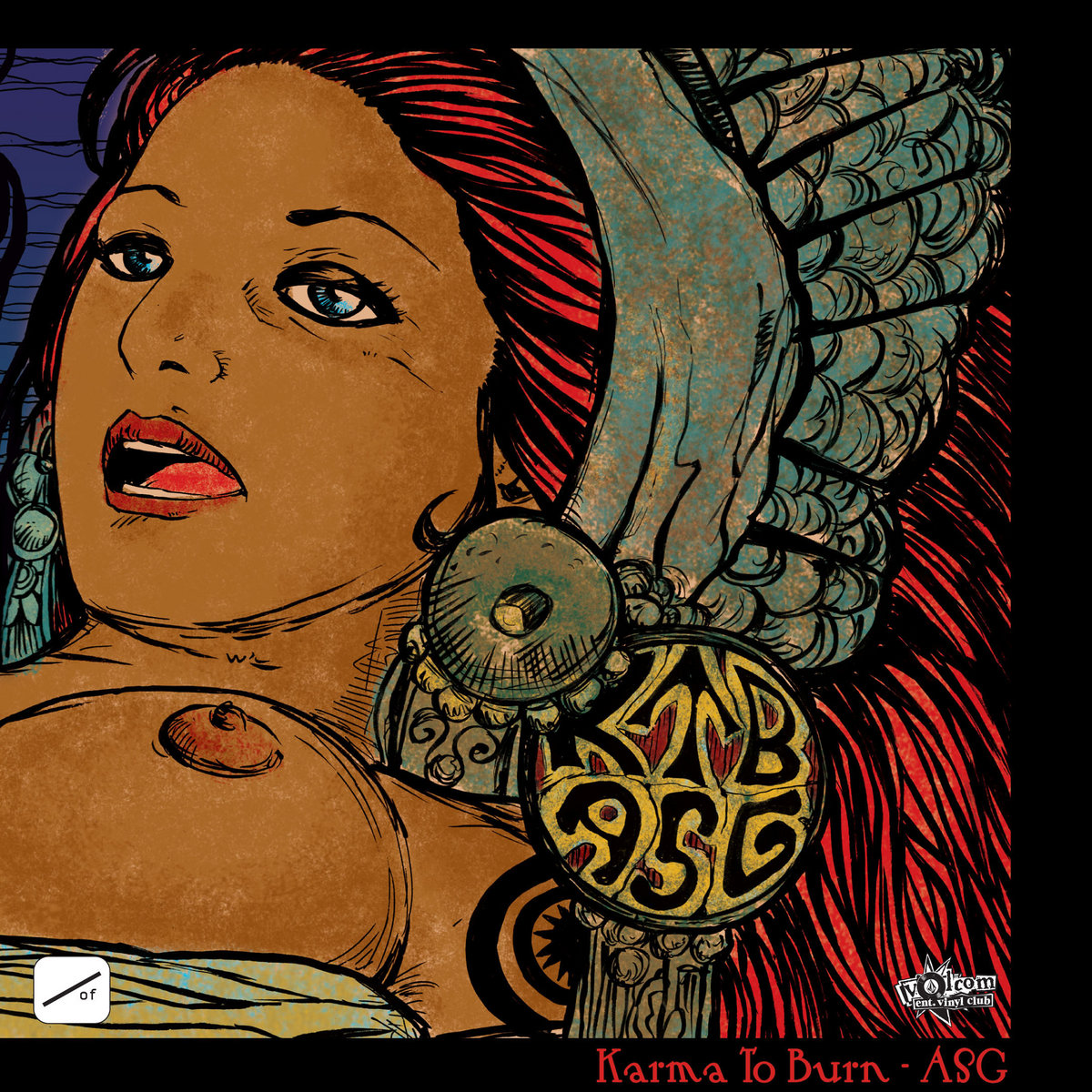 Karma To Burn/ASG Split 7" Album Art