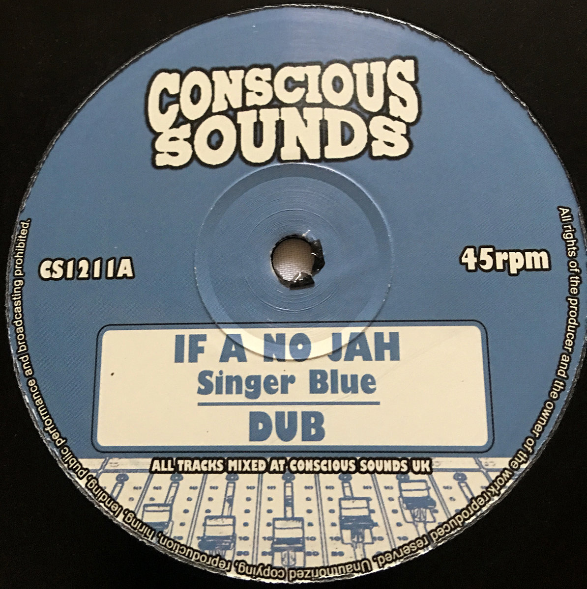 激レア！Singer Blue / If A No Jah 激レア！Singer Blue / If A No Jah 激レア！Singer Blue / If A