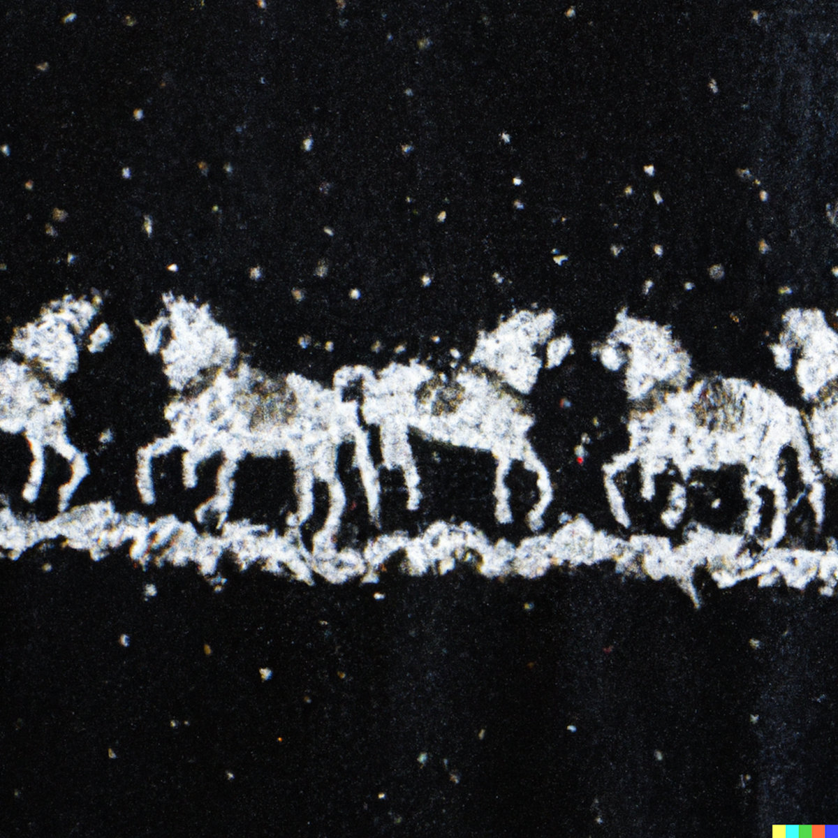 six white horses Zach Hammer