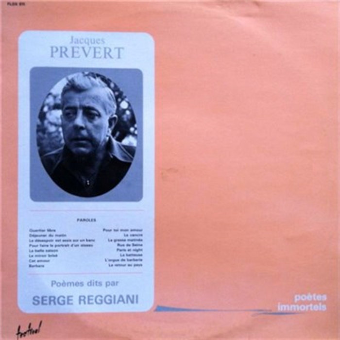 Top Prevert Jacques Prévert Poèmes Dits Par Serge Reggiani | Jacques Prévert