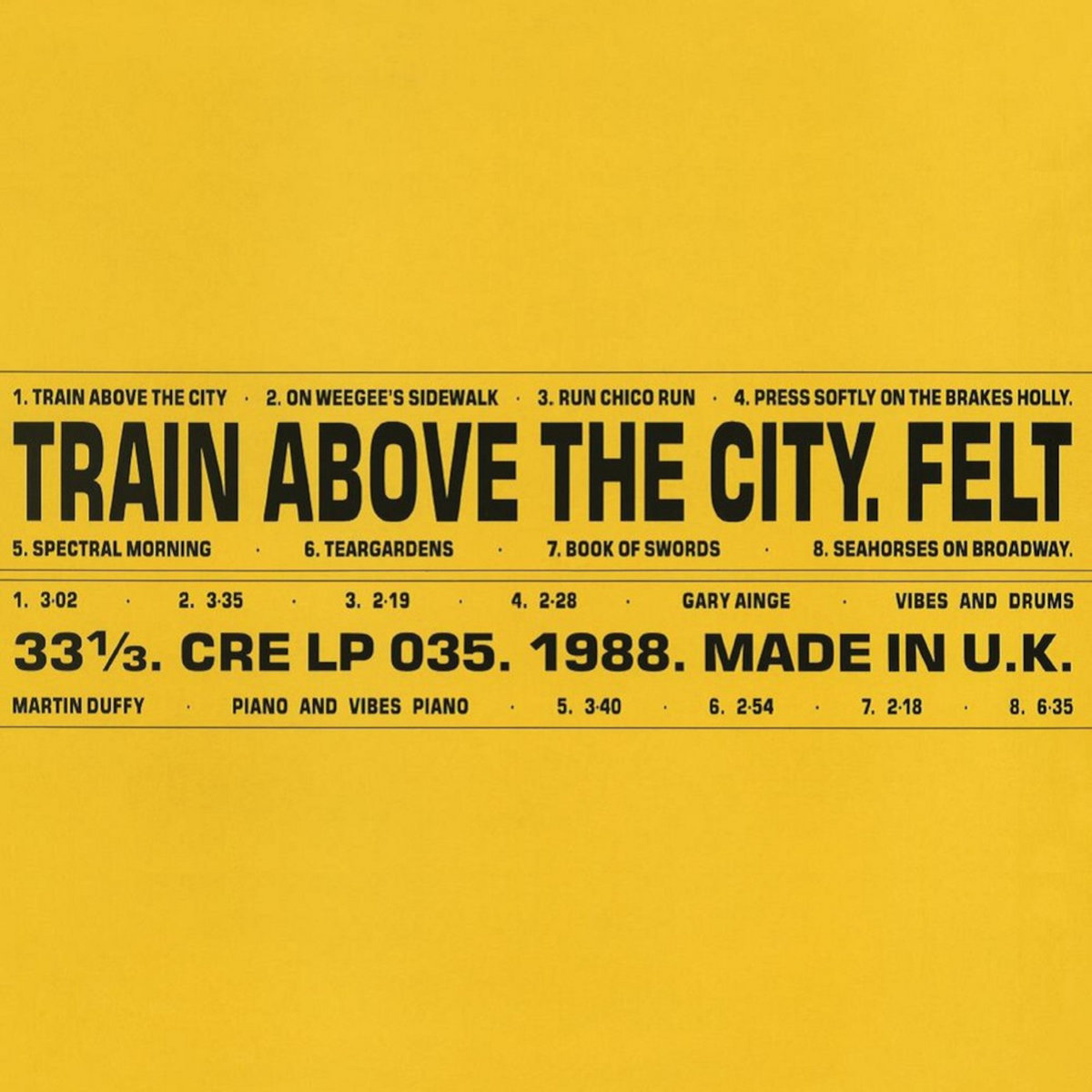 The Splendour Of Fear | Felt