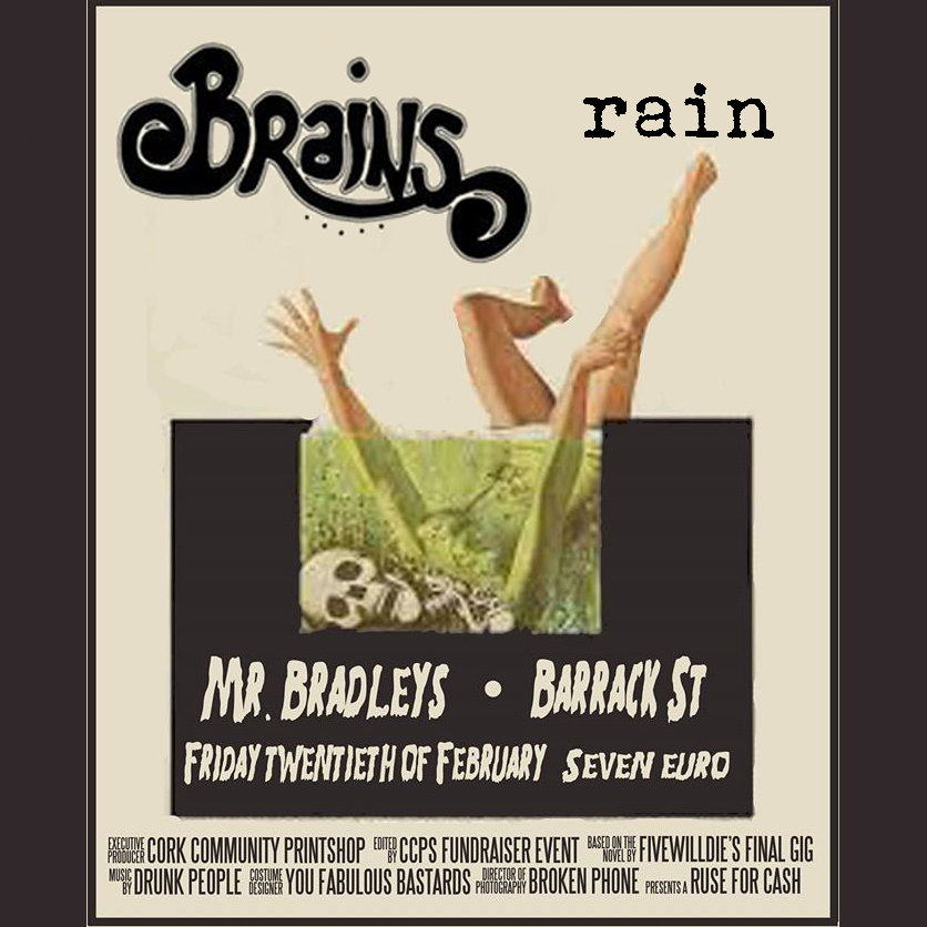 BRAINS & Rain - Live @ Bradley's, Cork (20/02/2015) cover