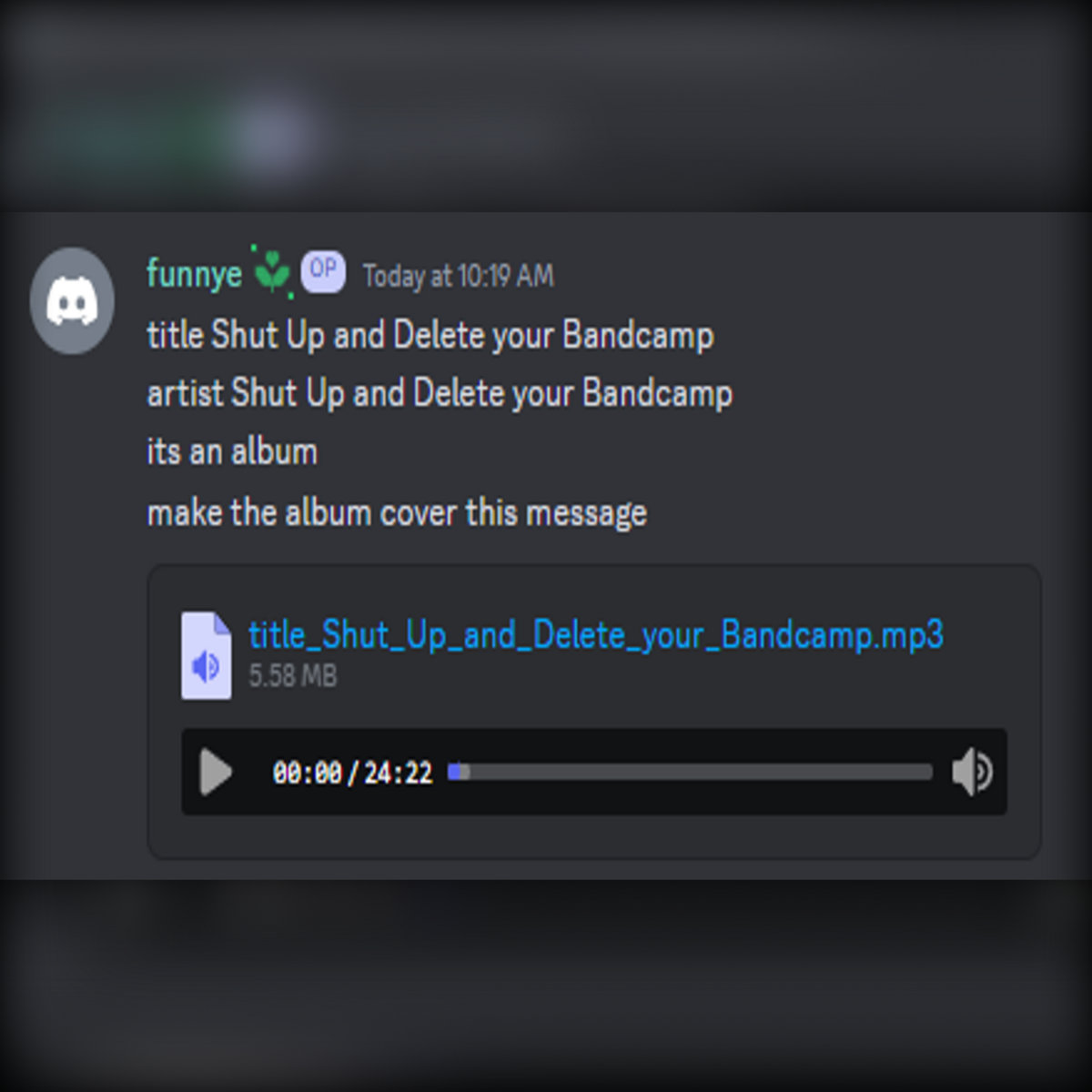 Shut Up and Delete your Bandcamp Shut Up and Delete your Bandcamp