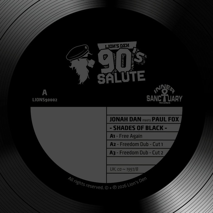 LIONS90002 - Shades Of Black - Free Again / Fight For The Right, by Lion's Den