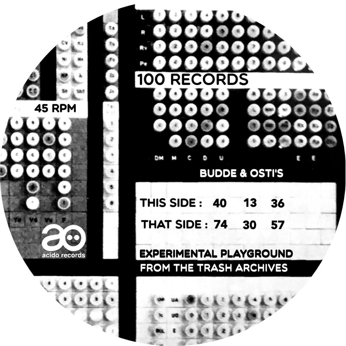 BUDDE & OSTI'S EXPERIMENTAL PLAYGROUND FROM THE TRASH ARCHIVES