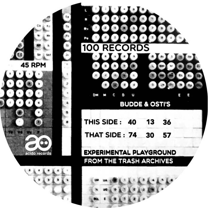 BUDDE & OSTI'S EXPERIMENTAL PLAYGROUND FROM THE TRASH ARCHIVES