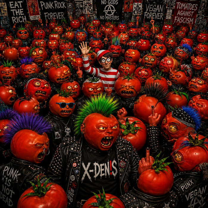 Pochette de ALBUM COMPLETO, TOMATES MUTANTES - NEM DEUS NEM PÁTRIA, VINIL VERSION par X-DENIS